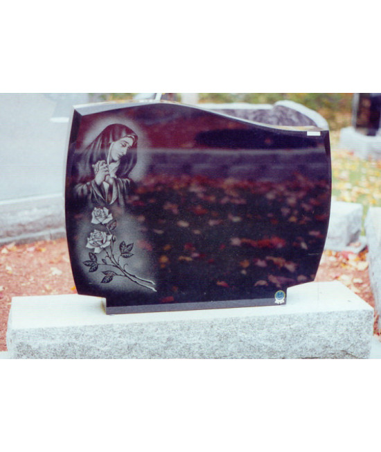 La Vierge en piété avec deux roses