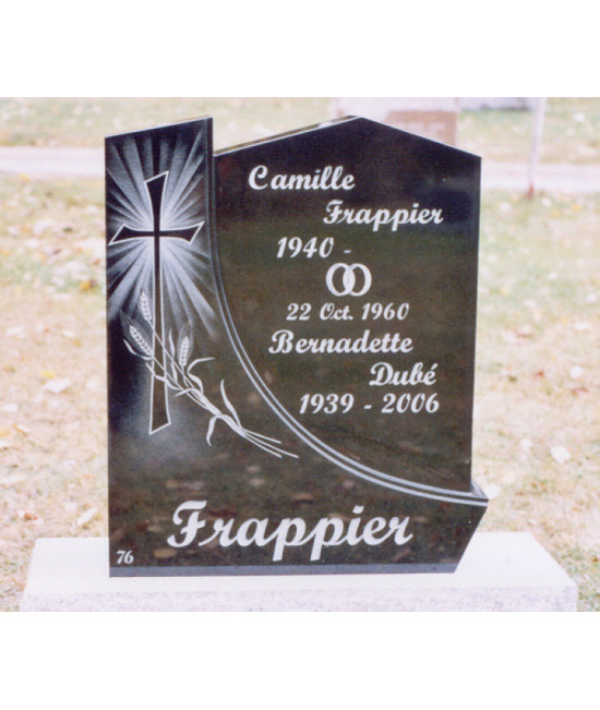 Croix scintillante et gerbe de blé