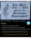 Plaque Funéraire en Granit #017