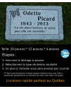 Plaque Funéraire en Granit #029