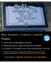 Plaque Funéraire en Granit #030